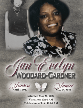 Jan Evelyn Woodard-Gardner Obituary