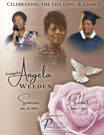 Evangelist Angela Weeden Obituary