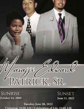 Masajji Edward Patrick Sr. Obituary