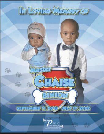 Master Chase Binion Obituary