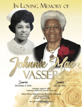 Johnnie Mae Vasser Obituary