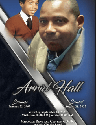 Arrid Hall Obituary