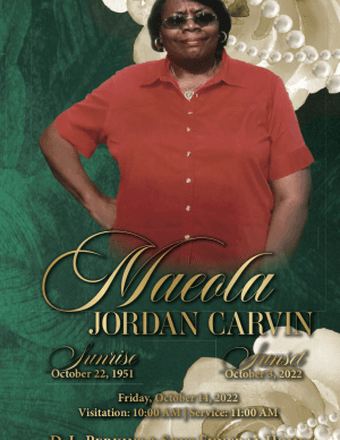 Maeola Jordan Carvin Obituary