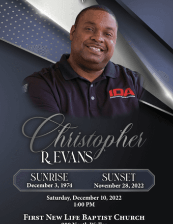 Christopher Evans Obituary