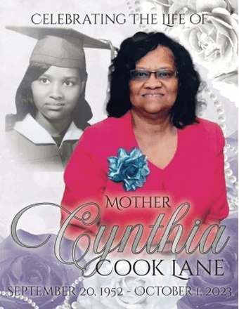 Mother Cynthia Lane Obituary