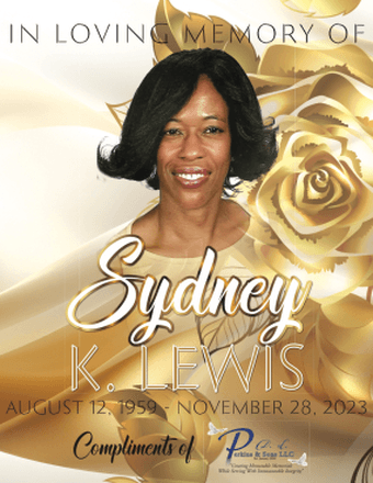 Sydney Kaye Lewis Obituary