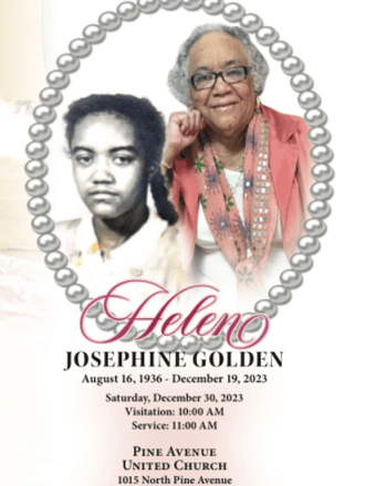 Helen Josephine Golden Obituary
