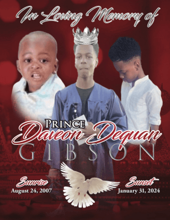 Daveon Daquan Gibson Obituary