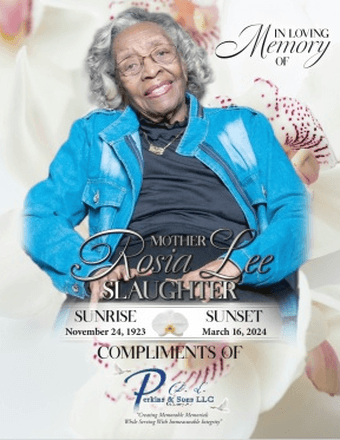 Rosia Lee Slaughter Obituary
