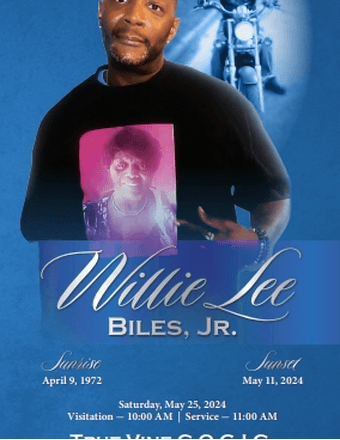 Willie Lee Biles Jr Obituary