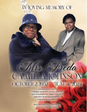 Mrs. Freda Camilla Johnson Obituary