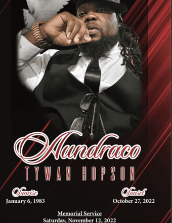 Aundraco Tywan Hopson Obituary