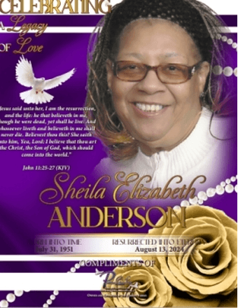 Sheila Elizabeth Anderson Obituary
