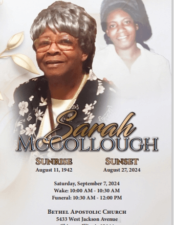 Sarah McCollough Obituary