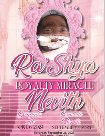 Ra'Shya Royalty Miracle Nevtih Obituary