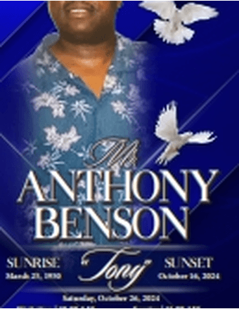 Anthony Benson Obituary