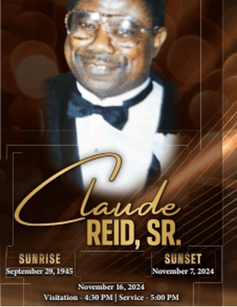 Claude Reid Obituary