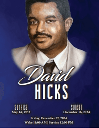 David Hicks Obituary