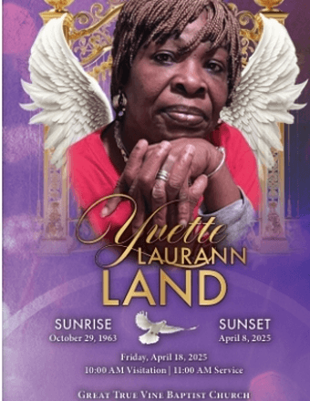 Yvette Land Obituary