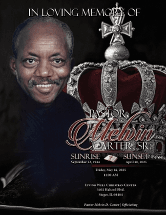 Pastor Melvin Carter Obituary