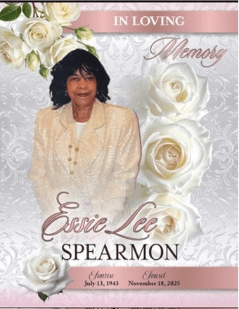 Essie Lee Spearmon Obituary