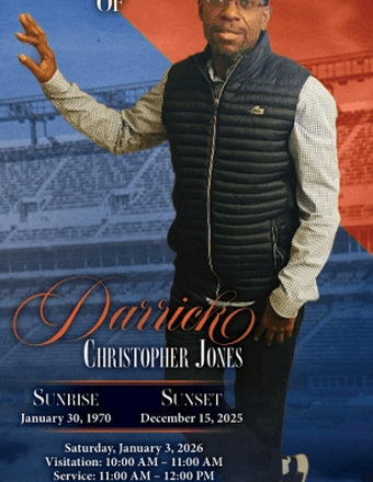 Darrick Christopher Jones Obituary