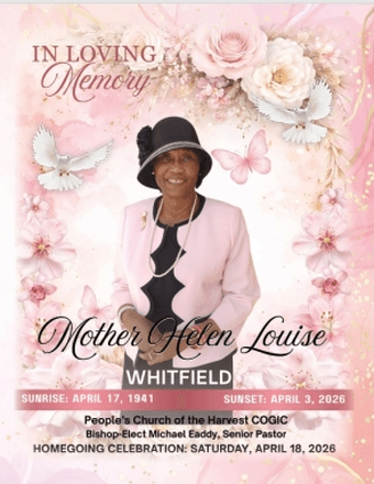 Helen Whitfield Obituary